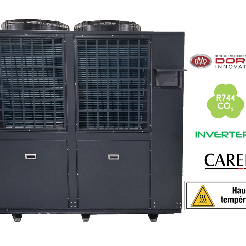 PAC air eau Co2 inverter 125kw  75023€ht
